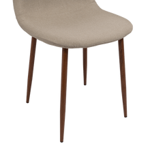 Sillas Clásicas Concept X4, Café Claro y Chocolate, con Cómodo Espaldar - VIRTUAL MUEBLES