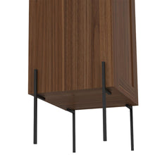 BORRADOR PLAGA Organizador de Baño Weist, Castaño, con patas metalicas en color negro