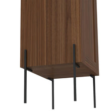 BORRADOR PLAGA Organizador de Baño Weist, Castaño, con patas metalicas en color negro