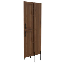 BORRADOR PLAGA Organizador de Baño Weist, Castaño, con patas metalicas en color negro