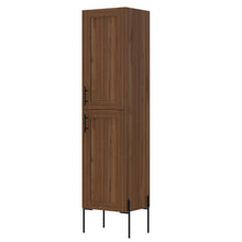 BORRADOR PLAGA Organizador de Baño Weist, Castaño, con patas metalicas en color negro