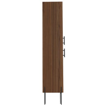 BORRADOR PLAGA Organizador de Baño Weist, Castaño, con patas metalicas en color negro