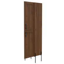 BORRADOR PLAGA Organizador de Baño Weist, Castaño, con patas metalicas en color negro