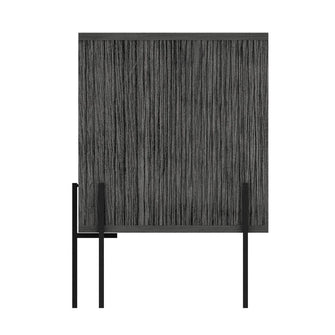 Mesa para TV Tarento, Gris, con patas metalicas en color negro 65"