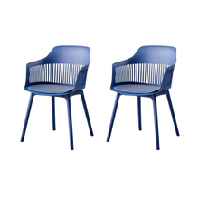 Silla Con Cojin Max, Color Azul, Con espaldar y cojín X2