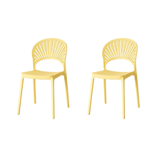 Silla Paraiso, Color Amarillo, Con espaldar y Diseño moderno X2