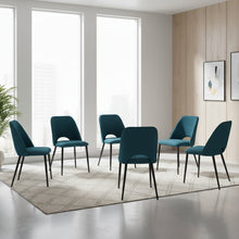 Silla Urban, Color Azul, Con espaldar y diseño moderno X6