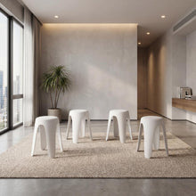 Butaco Con Cojin Else, Color Blanco, Diseño Moderno incluye cojín X4