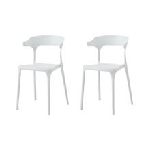 Silla Elena, Color Blanco, Con espaldar y diseño Moderno X2