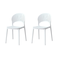Silla Paraiso, Color Blanco, Con espaldar y diseño Moderno X2