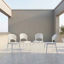 Silla Paraiso, Color Blanco, Con espaldar y Diseño moderno X4