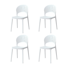 Silla Paraiso, Color Blanco, Con espaldar y diseño Moderno X4