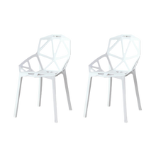 Silla Roxy, Color Blanco, Con espaldar y diseño Moderno X2
