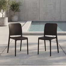 Silla Triveca, Negro, Con espaldar cerrado y diseño minimalista X2