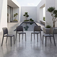 Silla Triveca, Negro, Con espaldar cerrado y diseño minimalista X4
