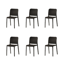 Silla Triveca, Negro, Con espaldar cerrado y diseño minimalista X6