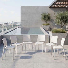 Silla Triveca, Blanco, Con espaldar cerrado y diseño minimalista X6