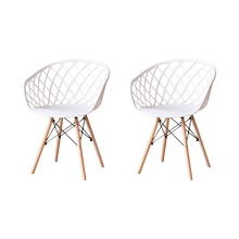 Silla Oasis con Brazos, Color Blanco, Con espaldar X2