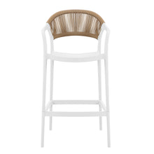 Set de 4 Sillas para Bar Balí, Blanco, Doble propósito con Reposa Pies