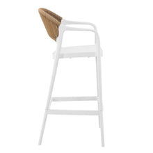 Silla para Bar Balí, Blanco, Doble propósito con Reposa Pies