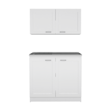 Cocina Integral Toronto, Blanco, Incluye Mesón Izquierdo ZF