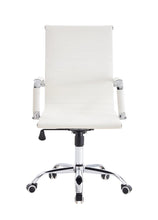 Silla Oficina X-56W, Blanca, con Cómodo Espaldar y Rodachines