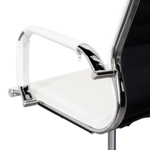 Silla Oficina X-56W, Blanca, con Cómodo Espaldar y Rodachines