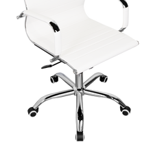 Silla Oficina X-56W, Blanca, con Cómodo Espaldar y Rodachines