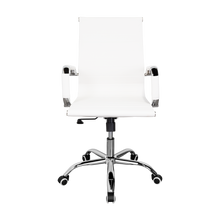 Silla Oficina X-56W, Blanca, con Cómodo Espaldar y Rodachines