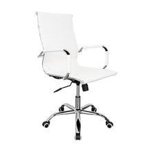 Silla Oficina X-56W, Blanca, con Cómodo Espaldar y Rodachines