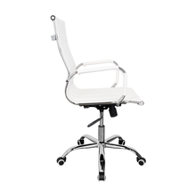 Silla Oficina X-56W, Blanca, con Cómodo Espaldar y Rodachines
