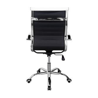 Silla Oficina X-56W, Blanca, con Cómodo Espaldar y Rodachines