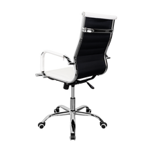 Silla Oficina X-56W, Blanca, con Cómodo Espaldar y Rodachines