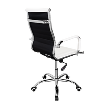 Silla Oficina X-56W, Blanca, con Cómodo Espaldar y Rodachines