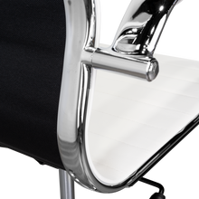 Silla Oficina X-56W, Blanca, con Cómodo Espaldar y Rodachines