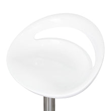 Silla Bar Turón, Blanco, Base Metal Cromado