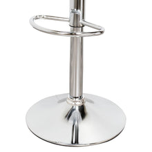 Silla Bar Turón, Blanco, Base Metal Cromado
