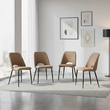 Silla Urban, Color Marrón, Con espaldar y diseño Moderno X4
