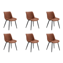 Silla Nova, Color Marrón, Con espaldar y diseño moderno X6