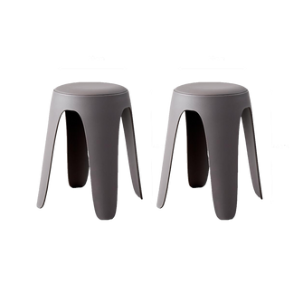 Butaco Con Cojin Else, Color Gris Oscuro, Diseño Moderno incluye cojín X2