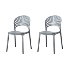 Silla Paraiso, Color Gris Oscuro, Con espaldar y diseño Moderno X2