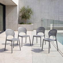 Silla Paraiso, Color Gris Oscuro, Con espaldar y Diseño moderno X4