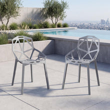 Silla Roxy, Color Gris Oscuro, Con espaldar y diseño Moderno X2