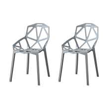 Silla Roxy, Color Gris Oscuro, Con espaldar y diseño Moderno X2