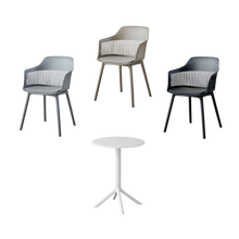 Combo Eco, Incluye Mesa Redonda y 3 Sillas con Espaldar