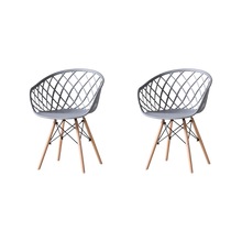 Silla Oasis con Brazos, Color Gris, Con espaldar X2