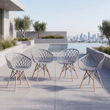 Silla Oasis con Brazos, Color Gris, Con espaldar X4