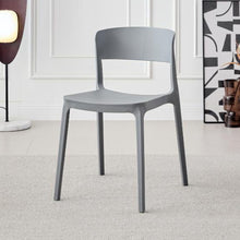 Silla Monaco, Color Gris Oscuro, Con espaldar y diseño Moderno