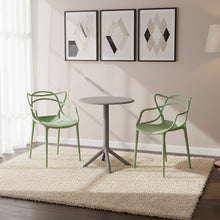 Combo Vivo, Incluye Mesa Redonda y 2 Sillas en Color Verde