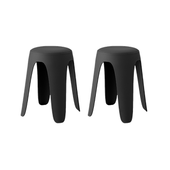 Butaco Con Cojin Else, Color Negro, Diseño Moderno incluye cojín X2